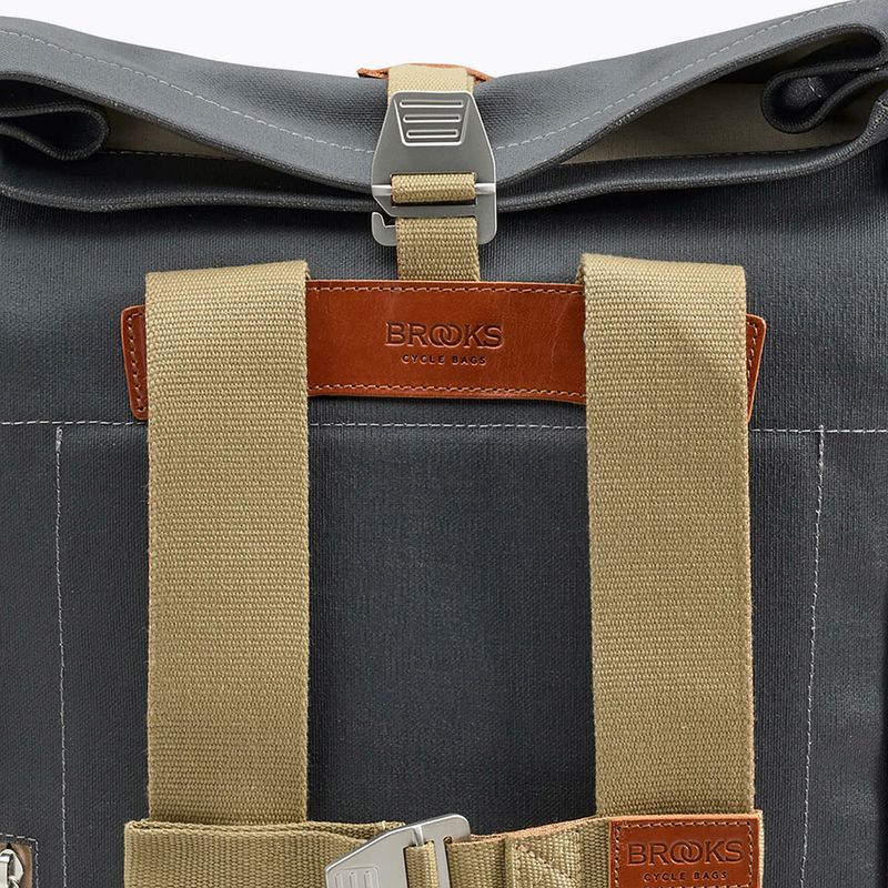 Rucsac de oraș Brooks England Pickwick Cotton Canvas 26 l grey/honey 10