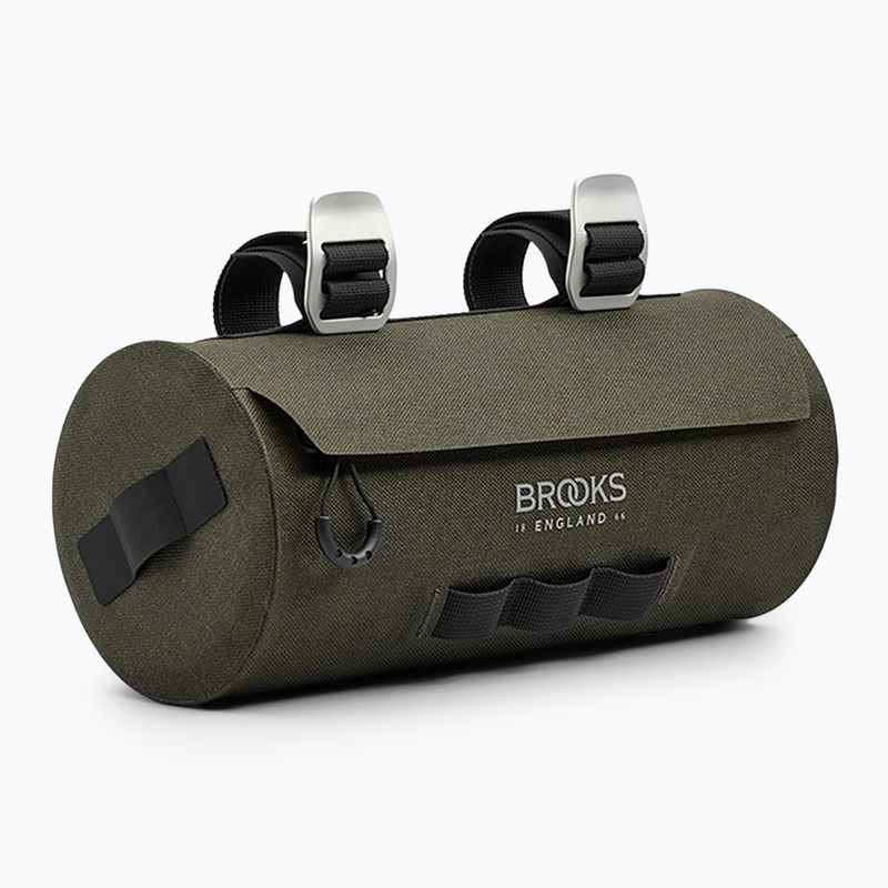 Geantă de bicicletă pentru ghidon Brooks England Scape Pouch 3 l mud green 2