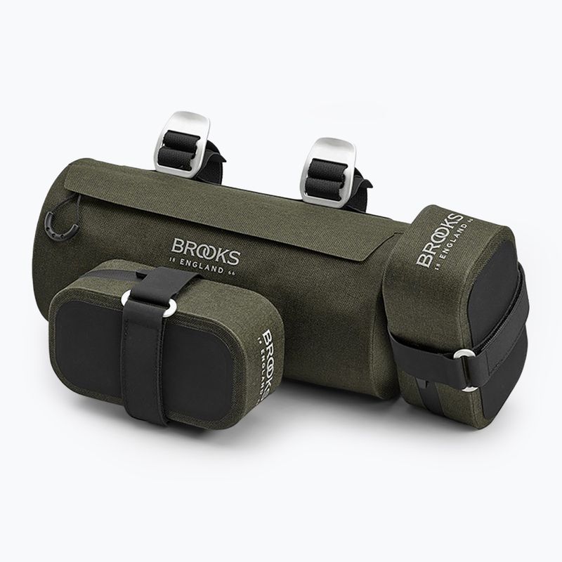 Geantă de bicicletă pentru ghidon Brooks England Scape Pouch 3 l mud green 5