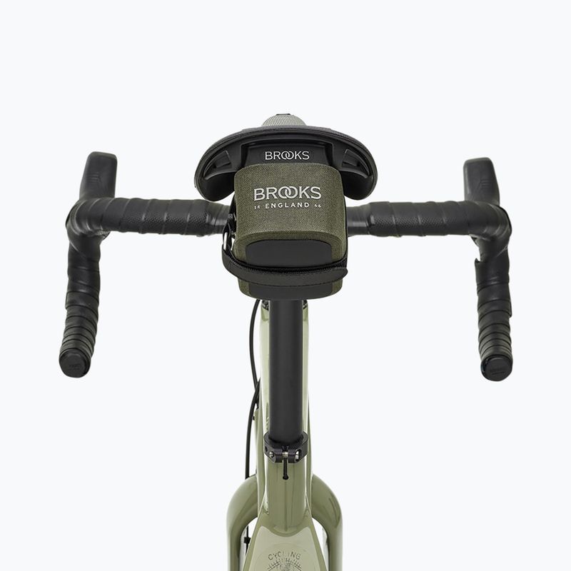 Geantă de bicicletă sub șa Brooks England Scape Pocket Bag 0,7 l  mud green 5