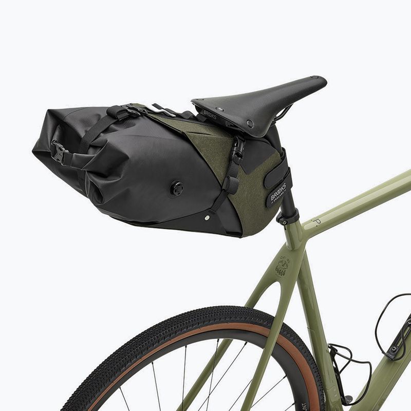 Geantă de bicicletă sub șa Brooks England Scape Seat Bag 8 l mud green 9