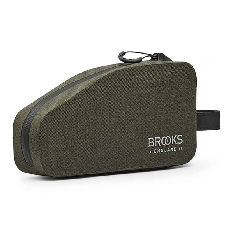 Geantă de bicicletă pentru cadru Brooks England Scape Top Tube 0,9 l mud green