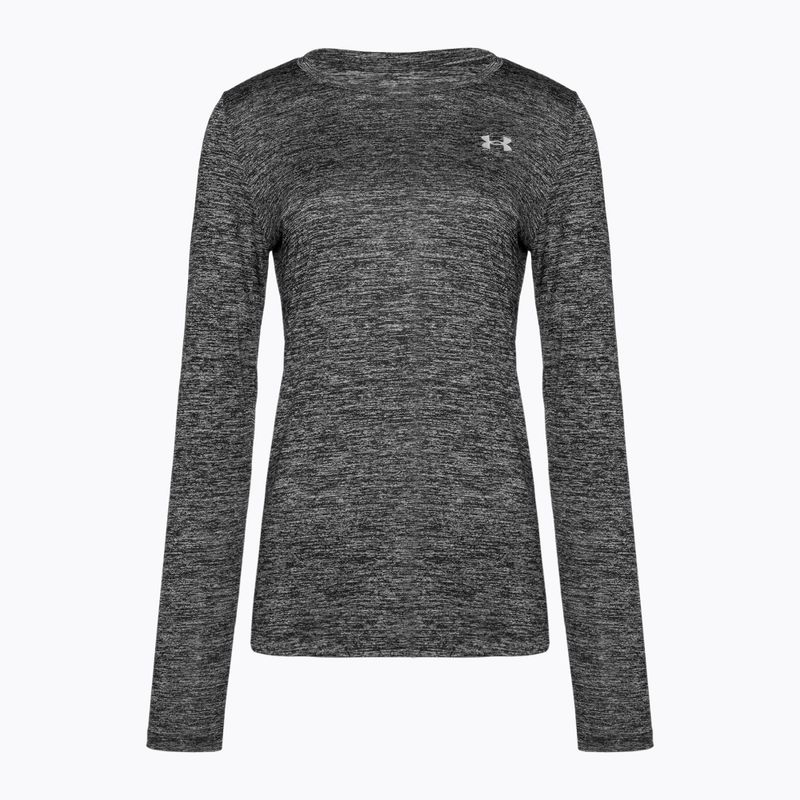 Femeie Under Armour Tech Crew Twist de antrenament cu mânecă lungă negru/argintiu metalic 4