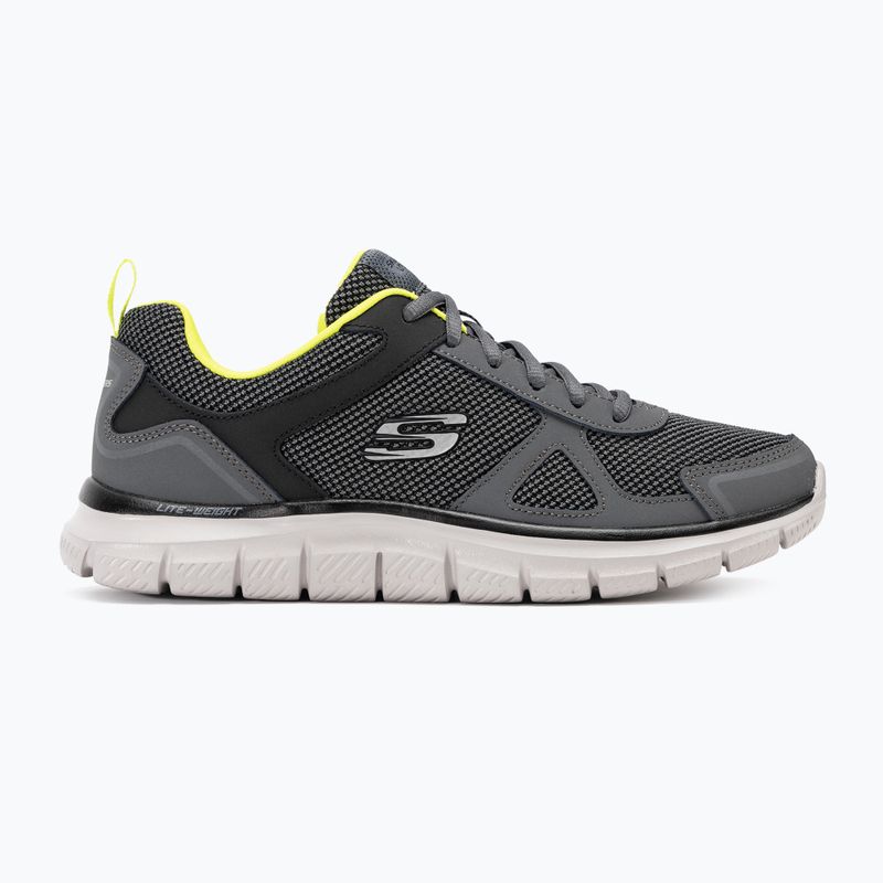 Încălțăminte pentru bărbați SKECHERS Track Bucolo charcoal/white/lime 2