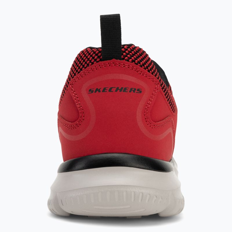SKECHERS Track Bucolo roșu/negru pantofi de antrenament pentru bărbați 6