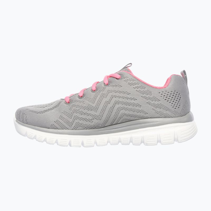 Încălțăminte pentru femei SKECHERS Graceful Get Connected gray/coral 2