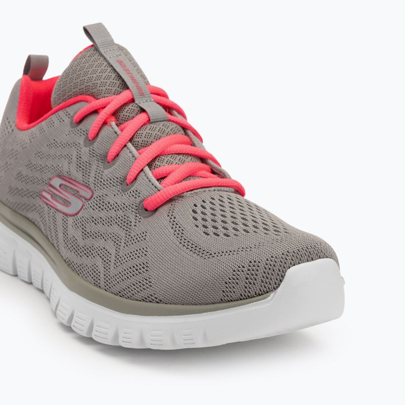 Încălțăminte pentru femei SKECHERS Graceful Get Connected gray/coral 7