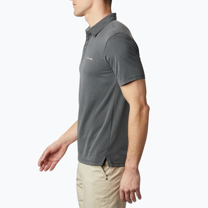 Tricou polo pentru bărbați Columbia Nelson Point gri 1772721011 3