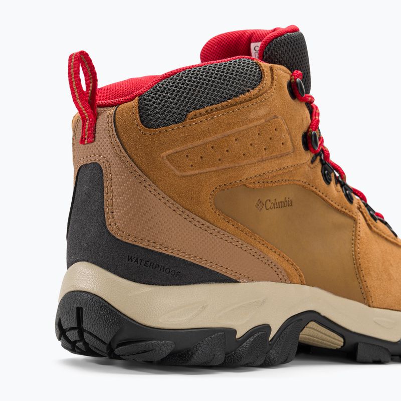 Columbia Newton Ridge Plus II Suede WP elan/roșu de munte pentru bărbați cizme de trekking 9