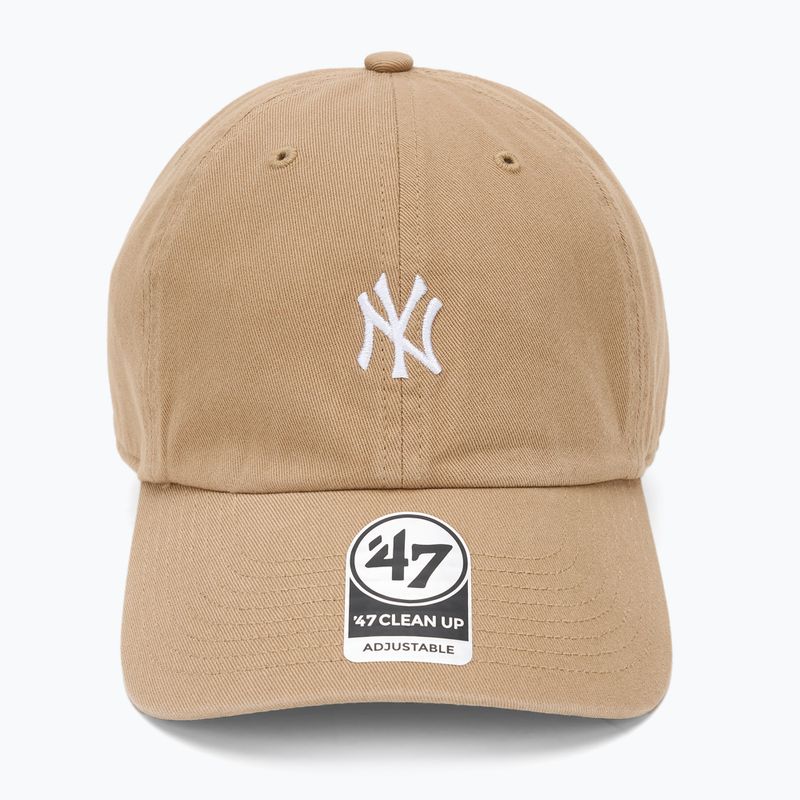 Șapcă 47 Brand MLB New York Yankees Base Runner CLEAN UP khaki 2
