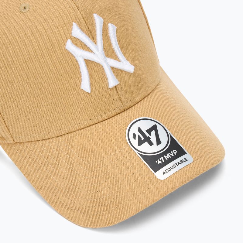 Șapcă 47 Brand MLB New York Yankees MVP light tan 3