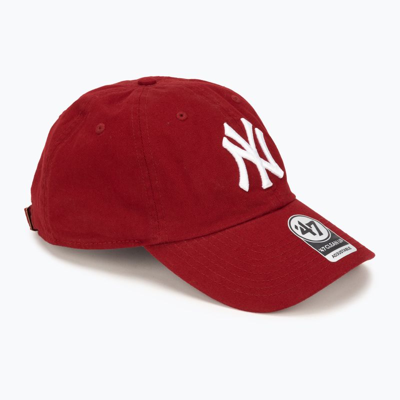 47 Brand MLB MLB New York Yankees CLEAN UP rasor roșu de baseball capac de baseball
