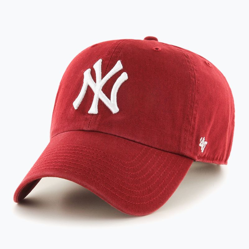 47 Brand MLB MLB New York Yankees CLEAN UP rasor roșu de baseball capac de baseball 5