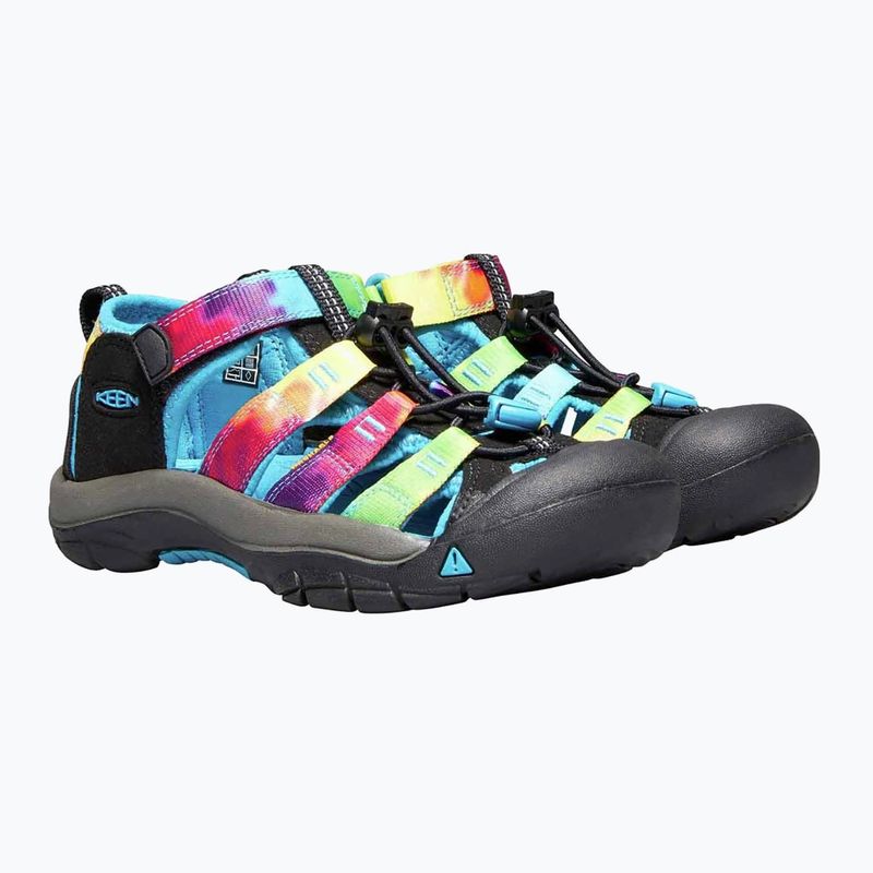 Sandale de trekking pentru copii KEEN Newport H2 rainbow tie dye 9