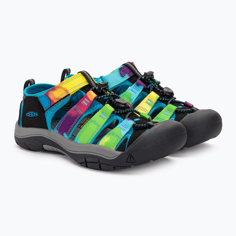 Sandale de trekking pentru copii KEEN Newport H2 rainbow tie dye 4