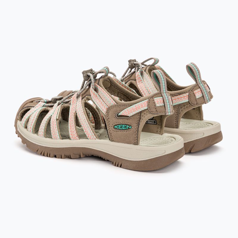 Sandale de trekking pentru femei KEEN Whisper traupe/coral 3