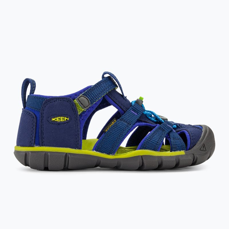 Sandale pentru copii KEEN Seacamp II CNX blue depths/chartreuse 2