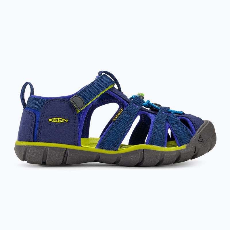 Sandale pentru juniori KEEN Seacamp II CNX blue depths/chartreuse 2