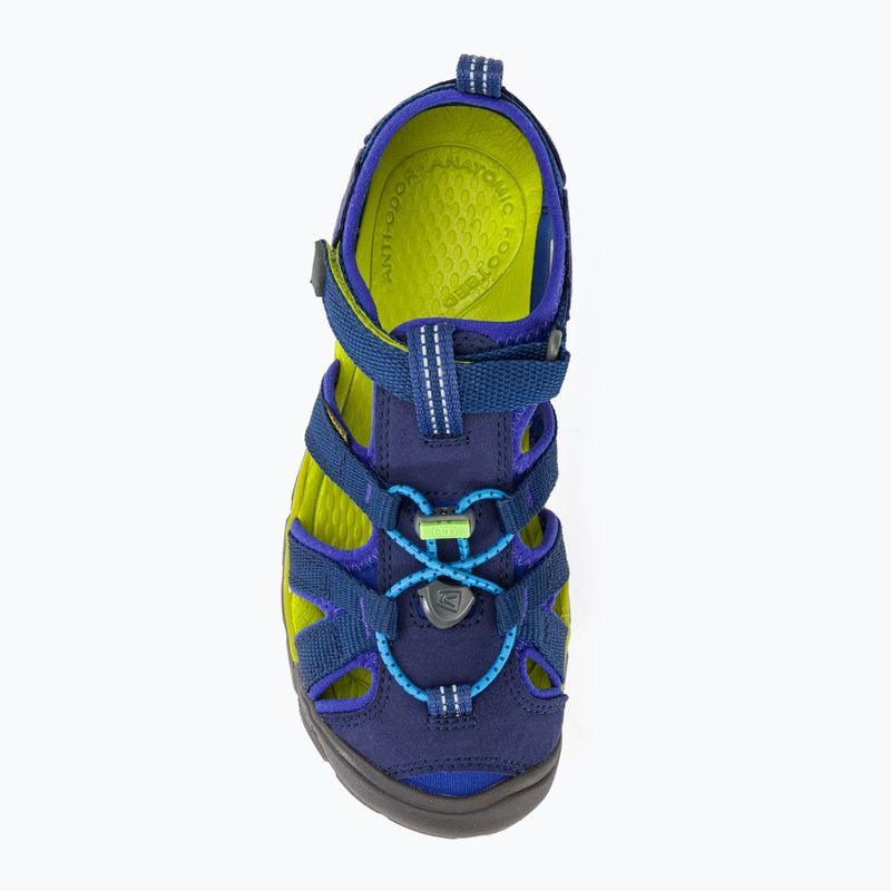 Sandale pentru juniori KEEN Seacamp II CNX blue depths/chartreuse 6