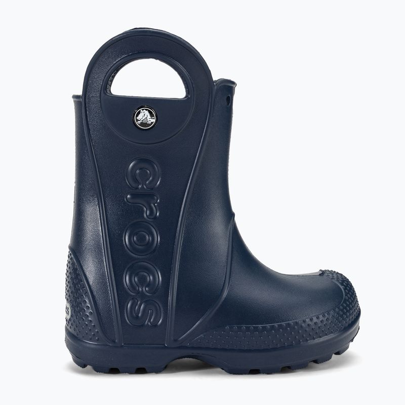 Papuci pentru copii Crocs Handle Rain Boot Kids navy 2