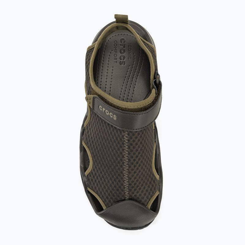 Sandale pentru bărbați Crocs Swiftwater Mesh Deck espresso 5