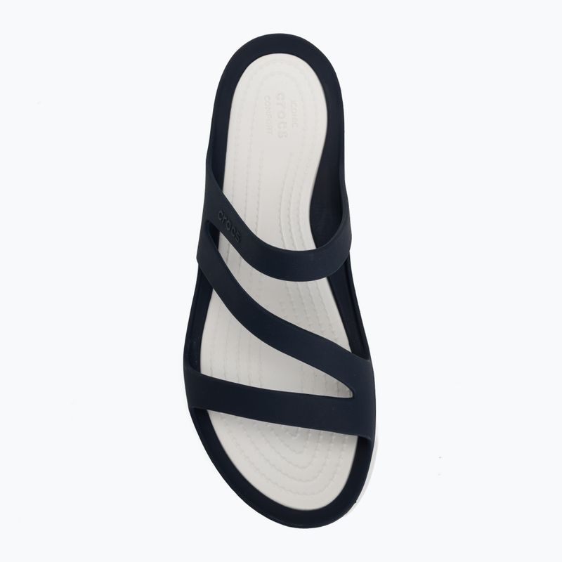 Șlapi pentru femei Crocs Swiftwater Sandal navy/white 5