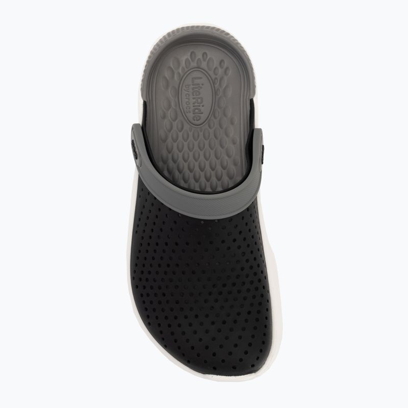 Papuci Crocs LiteRide Clog black/smoke 6