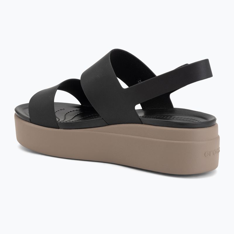 Sandale de damă  Crocs Brooklyn Low Wedge black/mushroom 3