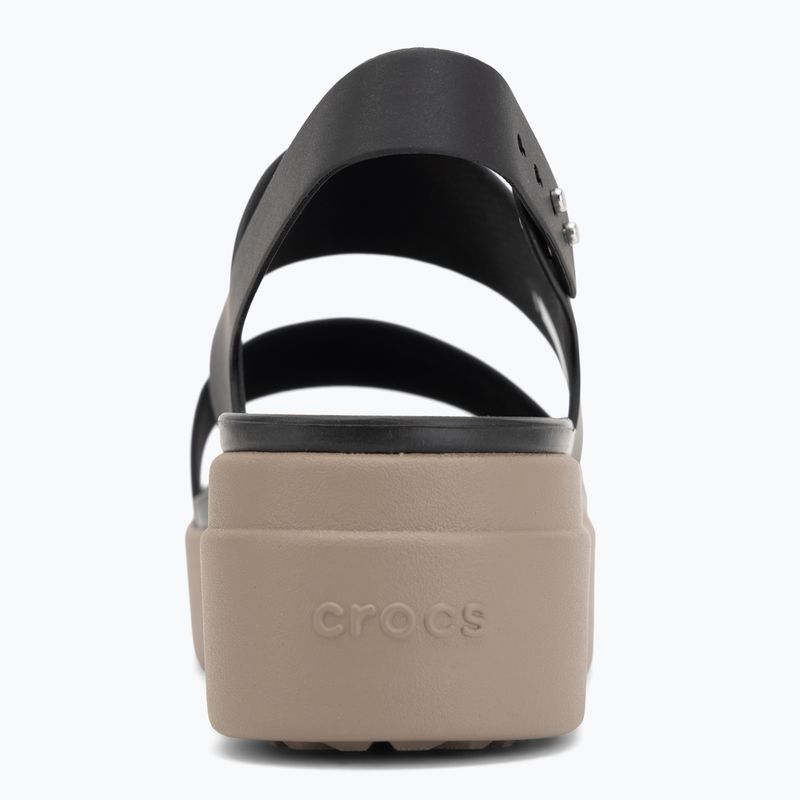 Sandale de damă  Crocs Brooklyn Low Wedge black/mushroom 6