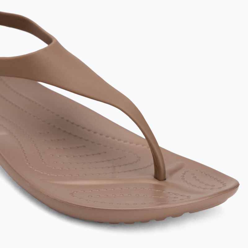 Șlapi pentru femei Crocs Sexi Flip bronze 7