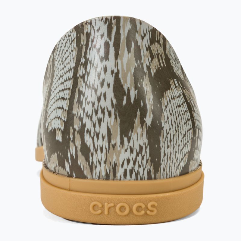 Sandale pentru femei Crocs Tulum Open Flat mushroom/stucco 6