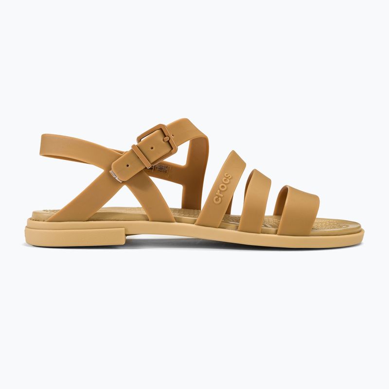 Sandale pentru femei Crocs Tulum dark gold 2