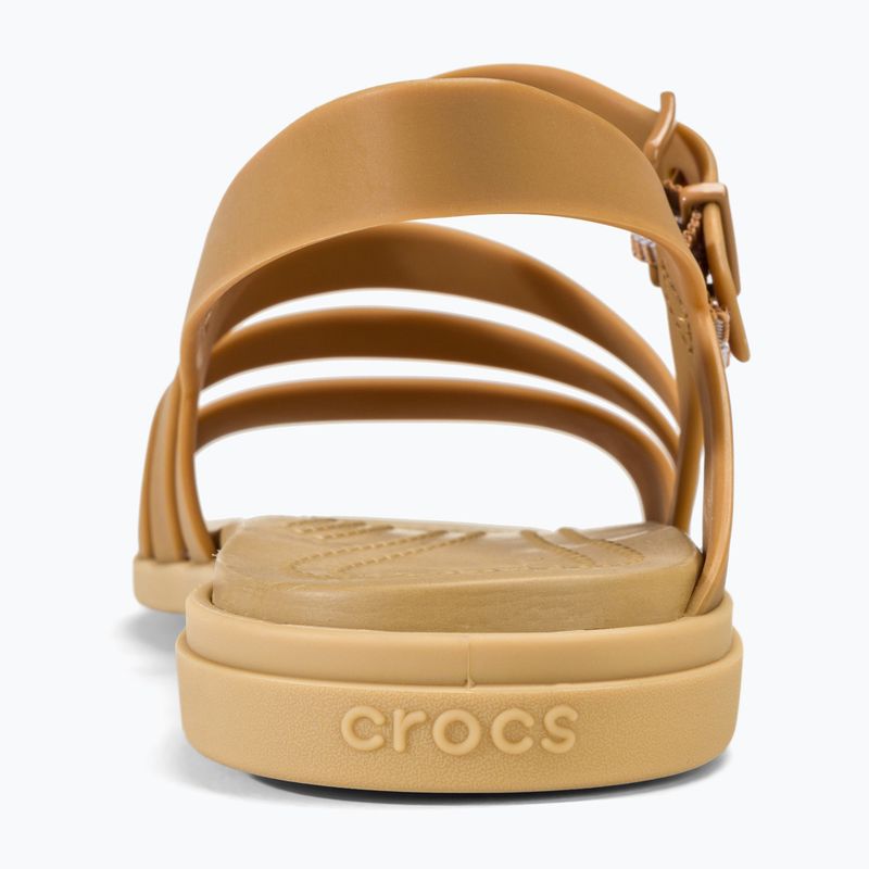 Sandale pentru femei Crocs Tulum dark gold 6