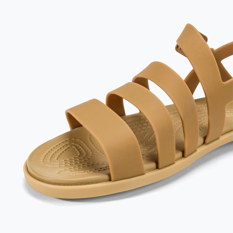 Sandale pentru femei Crocs Tulum dark gold 7