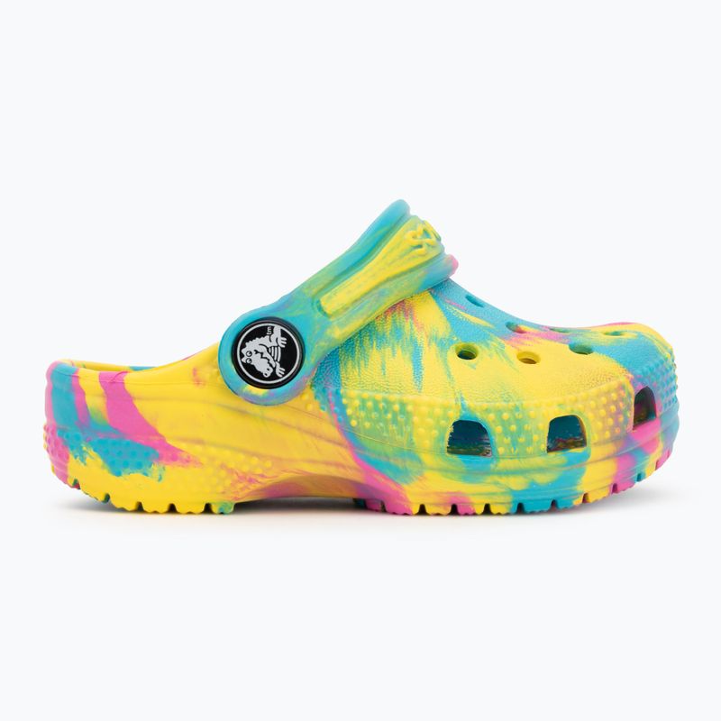 Papuci pentru copii Crocs Classic Marbled Clog Toddler digital aqua/multi 3