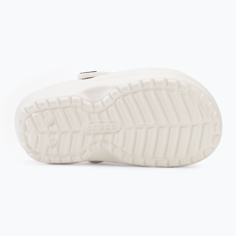 Papuci pentru copii Crocs Classic Lined Clog Toddler white/grey 5