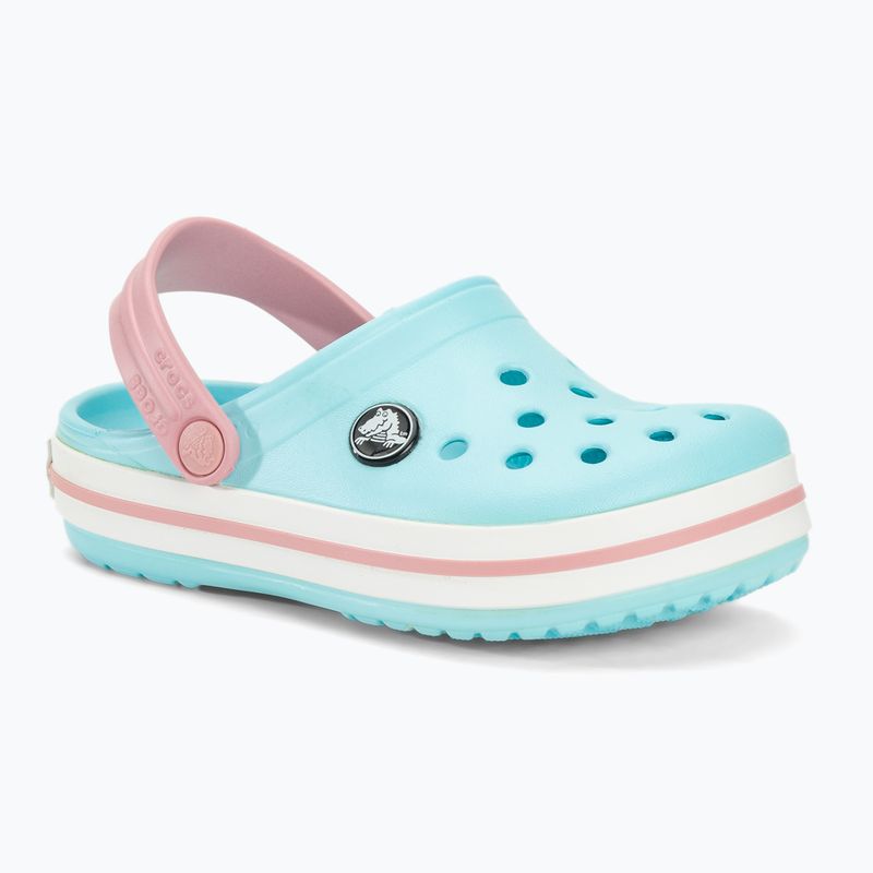 Papuci pentru copii Crocs Crocband Clog ice blue/white 2