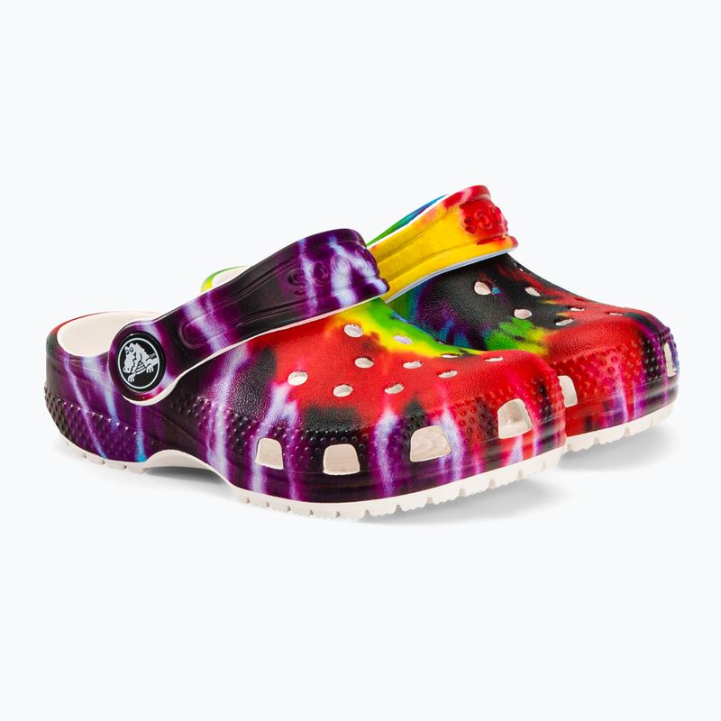 Crocs Classic Tie-Dye Classic Tie-Dye Graphic Clog T - șlapi colorați pentru copii 206994-90H 5