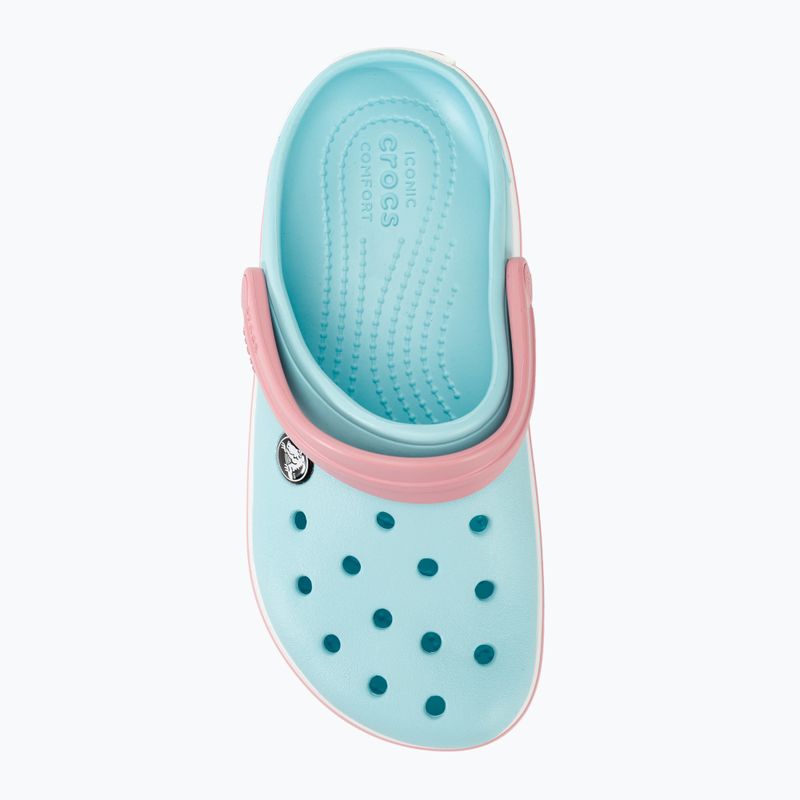 Papuci pentru copii Crocs Crocband Clog ice blue/white 7