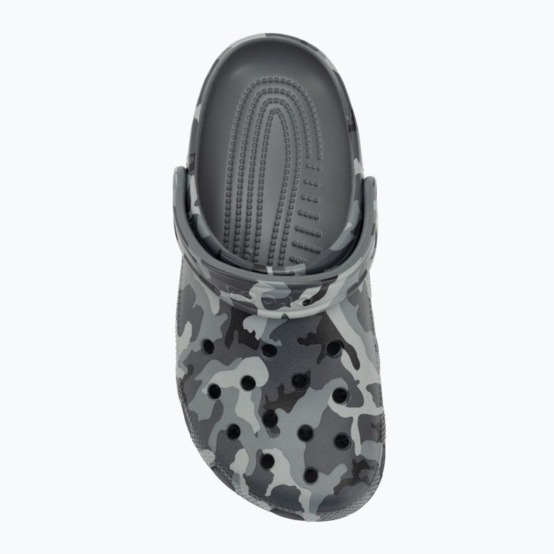 Papuci Crocs Classic Printed Camo Clog slate grey/multi 6
