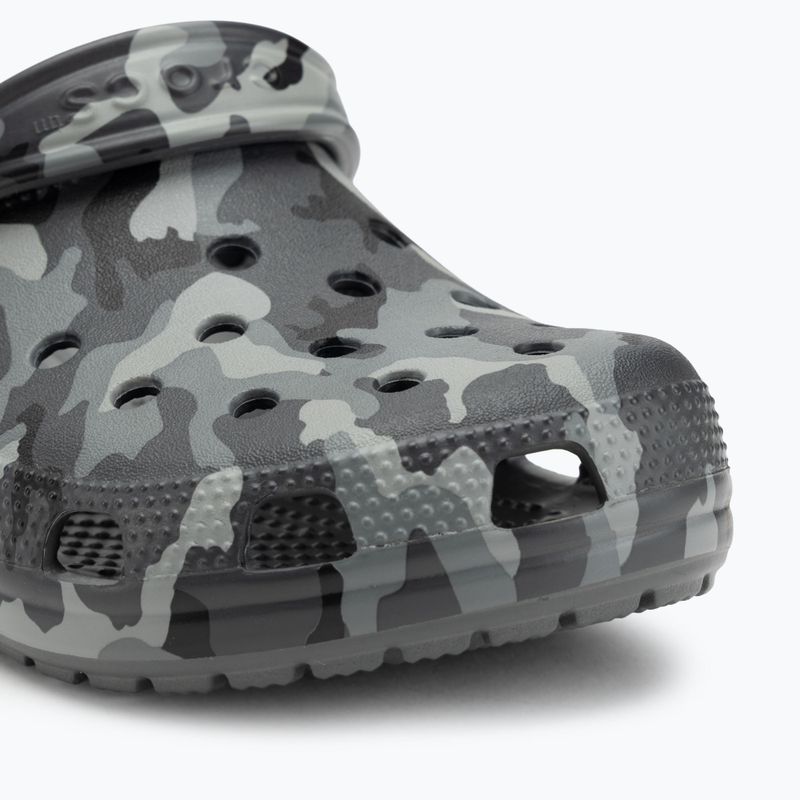 Papuci Crocs Classic Printed Camo Clog slate grey/multi 8