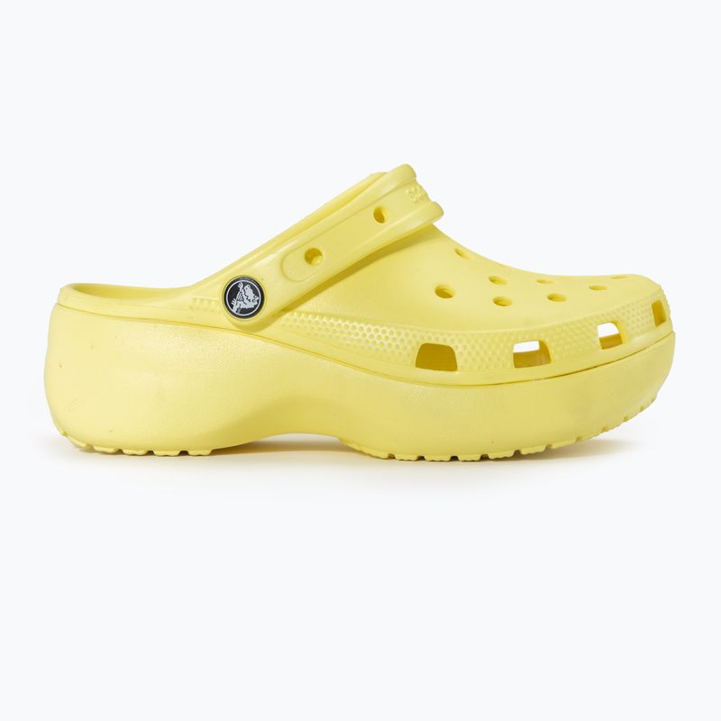 Papuci pentru femei  Crocs Classic Platform Clog banana 4