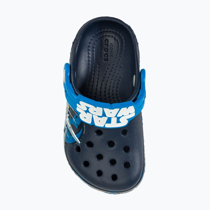 Papuci pentru copii Crocs Fun Lab Luke Skywalker Lights Clog navy 6