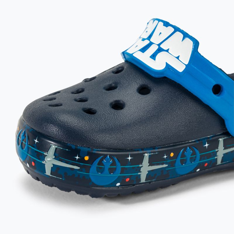 Papuci pentru copii Crocs Fun Lab Luke Skywalker Lights Clog navy 8