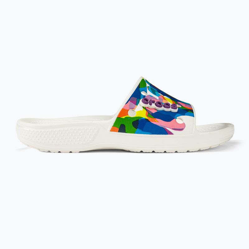Papuci Crocs Classic Crocs Bubble Block Slide white/multi 2