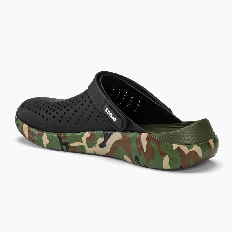 Papuci Crocs LiteRide Printed Camo Clog black/multi 4