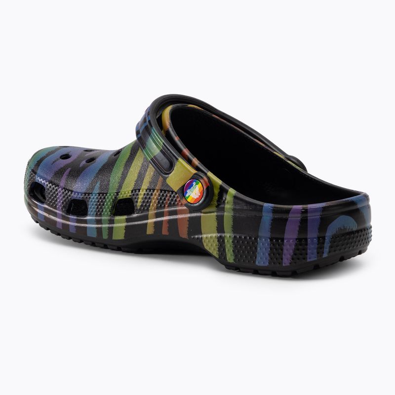 Papuci pentru femei Crocs Classic Seasonal Printed zebra rainbow 4