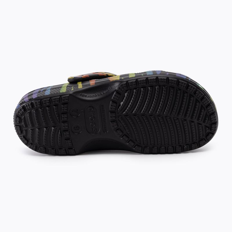 Papuci pentru femei Crocs Classic Seasonal Printed zebra rainbow 5