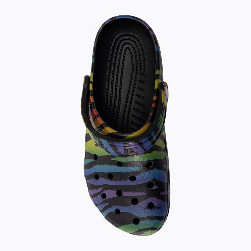 Papuci pentru femei Crocs Classic Seasonal Printed zebra rainbow 6