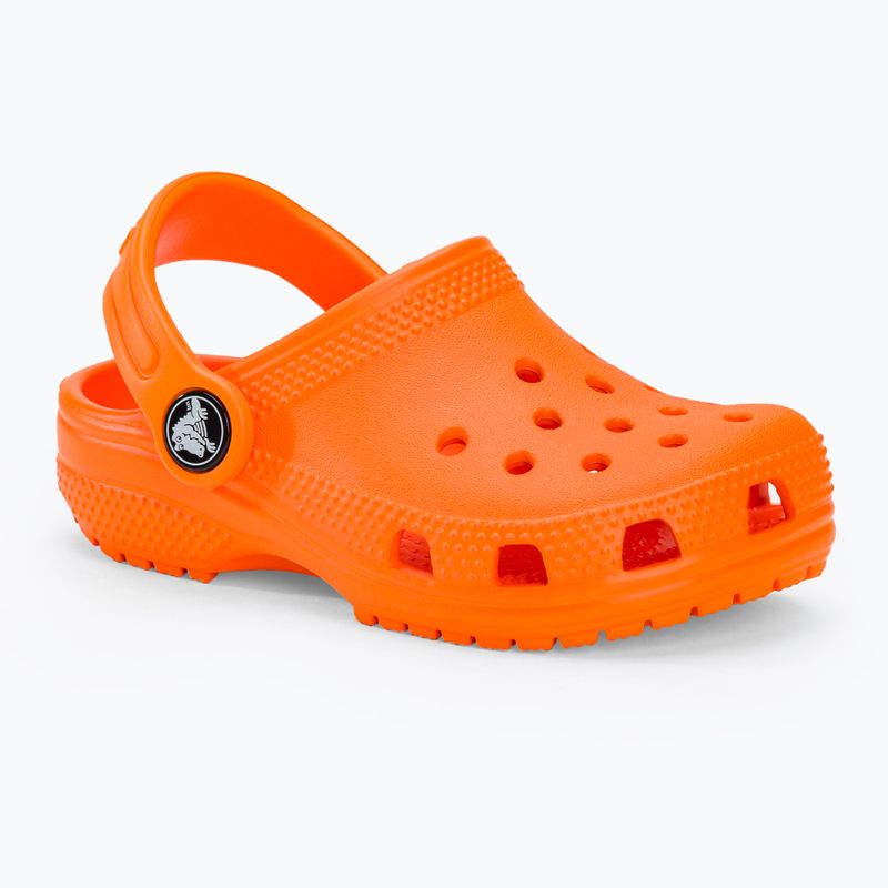 Șlapi pentru copii Crocs Classic Clog T orange zing pentru copii 2